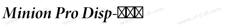 Minion Pro Disp字体转换